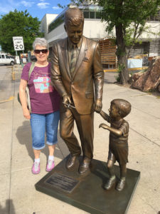 JFK and John-John were right outside our hotel, the Rushmore.